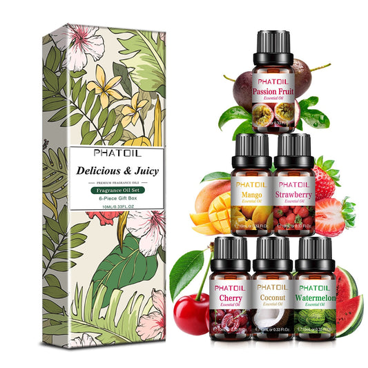 Phatoil Fruit Premium Fragrance Oil Set For Air Purifying (6pcs)