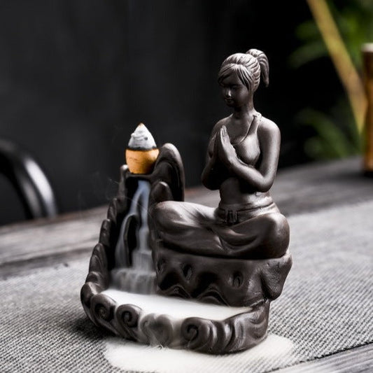 Yoga Meditation Incense Burner Waterfall