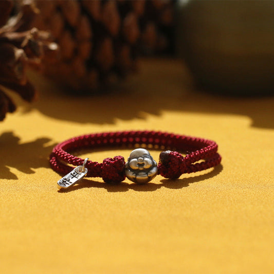 Lucky Feng Shui Laughing Buddha Bracelet