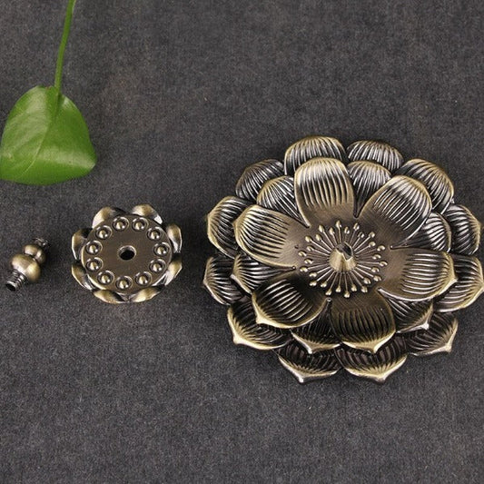 Metal Lotus Incense Stick Holder