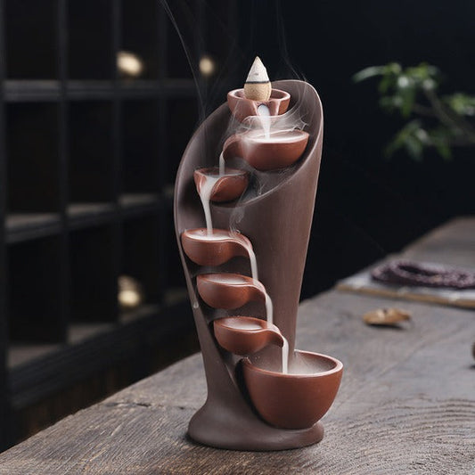 SpaceKeeper Waterfall Backflow Incense Burner